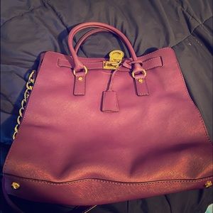 Michael Kors Large purple leather Michael Kors bag